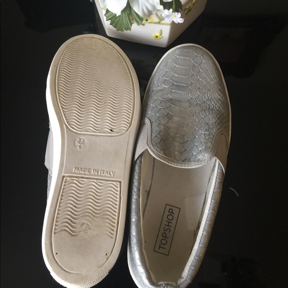 Topshop Snake Skin Loafers - Picture 4 of 4